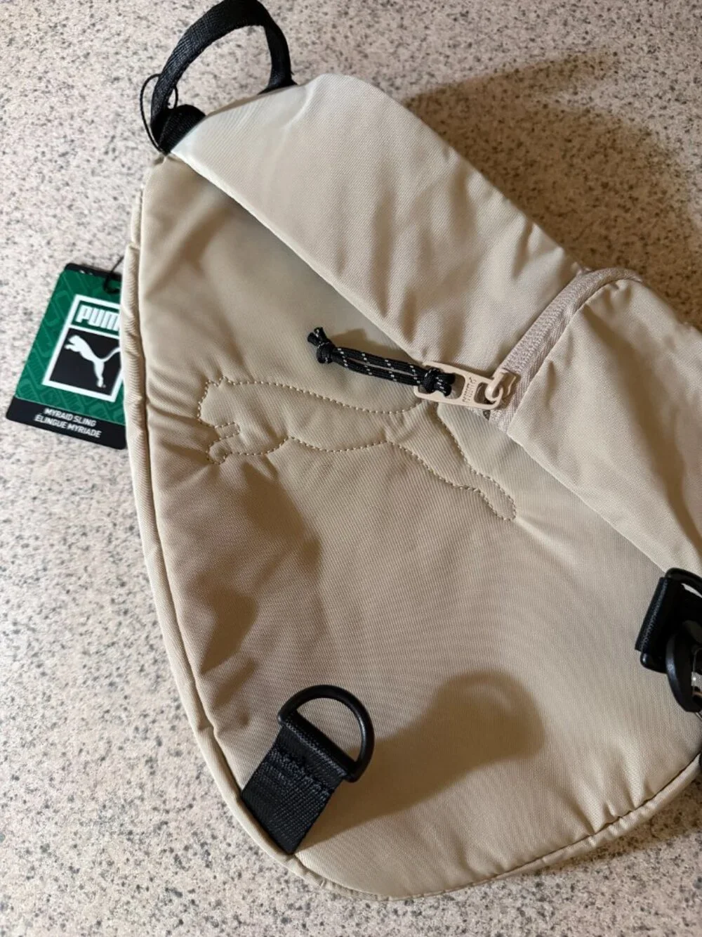 NWT! Puma Myraid Sling Bag - Light Beige/Ivory